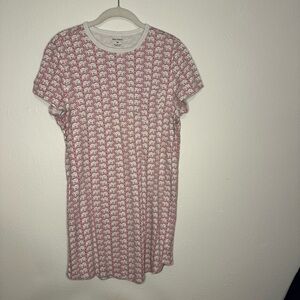 Roller Rabbit Pink Elephants Women’s Nightgown Sz Medium